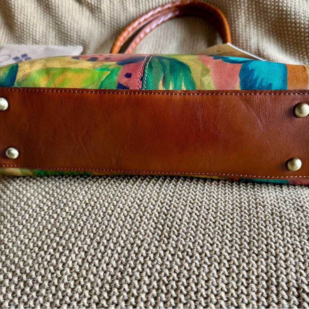 PATRICIA NASH SATCHEL HANDBAG WATER BUTTERFLY COLOR - Picture 5 of 9